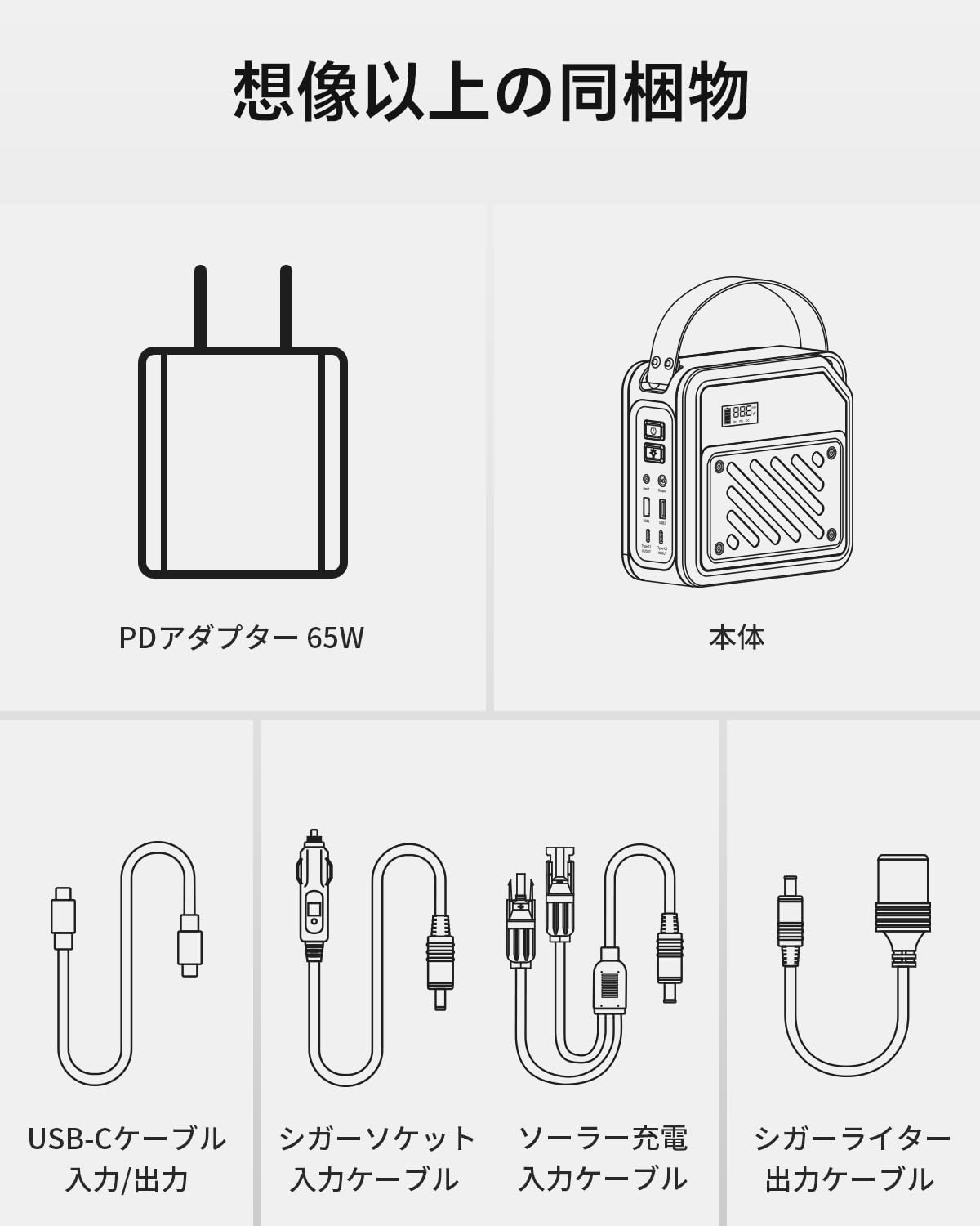 Amazon.co.jp: ポータブル電源 小型 ポタ電 急速充電 大容量 60000mAh